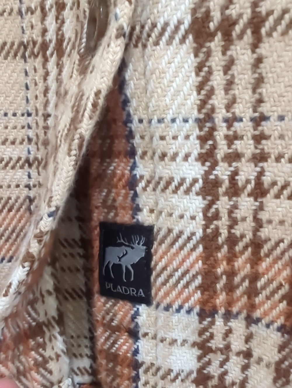 NWT Women's Fireside Cotton Flannel Button-Down Shirt - Cattail Tan Large L - Picture 7 of 10
